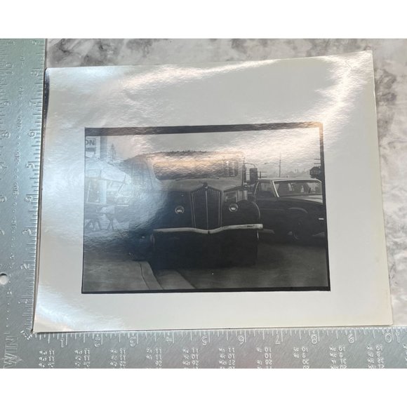 Vintage Delivery Truck Found Photo Auto Transportation Street Parking - Picture 4 of 6